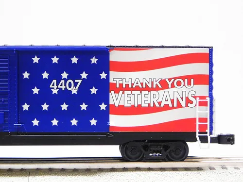 Vista 6 de LIONEL Montana Rail Link Bandera iluminada BOXCAR #4407 O Gauge