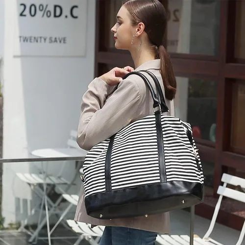 Vista 3 de CAMTOP- Bolso de viaje para mujer, de lona, para equipaje de mano), 6050