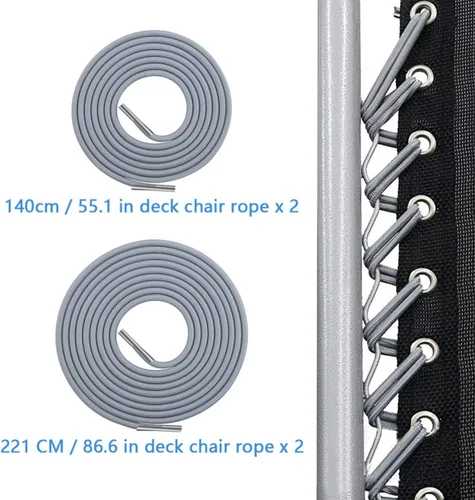 Vista 4 de Yardwe Accesorios Sillas 4 piezas de cable de repuesto para silla reclinable, cable de repuesto para sillas reclinables, kit de cordones de repuesto