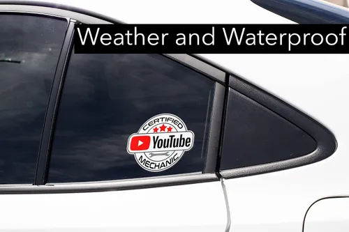 Vista 3 de Calcomanía divertida para coche con texto en inglés "Certified Mechanic