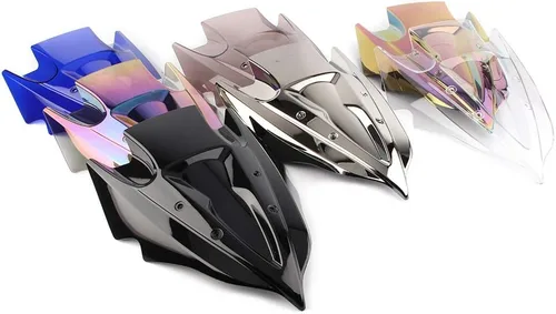 Vista 3 de FSFY - Deflector de parabrisas de motocicleta con doble burbuja para Kawasaki Ninja 300 250 2013-2017