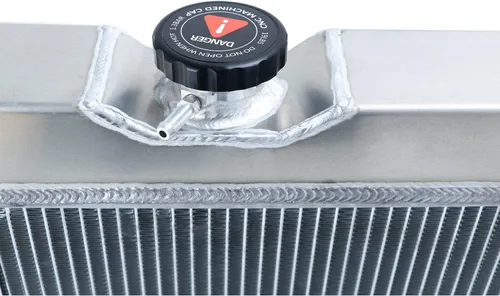 Vista 7 de Radiador Mustang CU259 1966 compatible con radiador Ford Falcon/Ranchero 1960-1965, radiador Mustang 1965-1966, radiadores Mercury Comet 63-66, V8