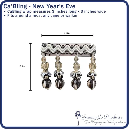 Vista 5 de Granny Jo Products Ca 'Bling, Negro/Blanco, 1 onza