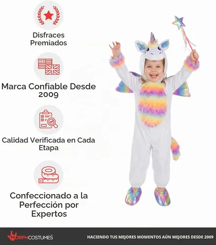 Vista 5 de Morph, Disfraz de unicornio para niños, disfraces de Halloween para niños