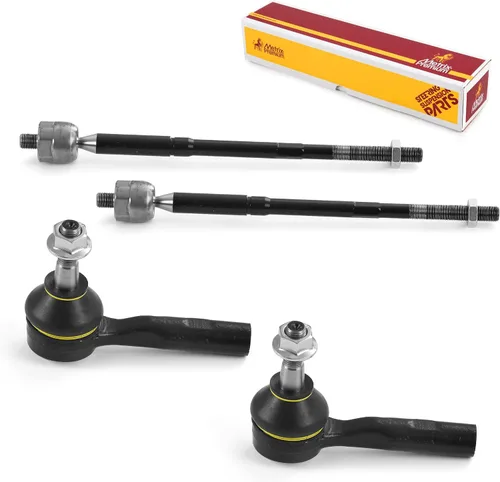 Vista 110 de Metrix Premium Chassis Parts - Kit de 4 piezas de extremos de barra de acoplamiento frontal exterior e interior compatible con Nissan Pathfinder