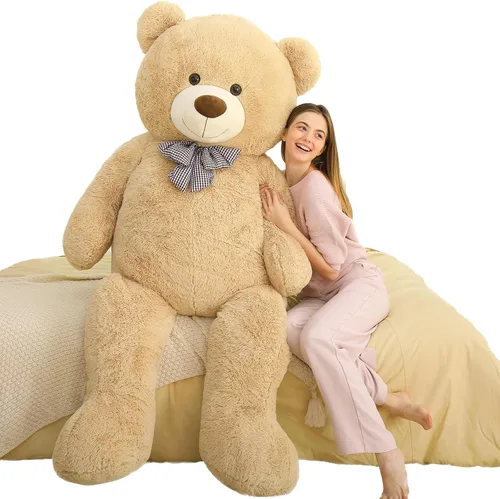 Vista 21 de MaoGoLan Oso de Peluche Teddy Gigante, Animal de Peluche Grande de Tamaño Real, 5 Pies, Suave y Esponjoso Gran Regalo de Oso Teddy para Baby Shower