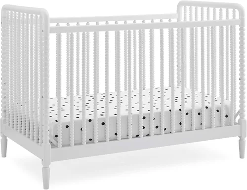 Vista 8 de Delta Children Cuna convertible 4 en 1 Saint - Certificado Greenguard Gold, Bianca White Bianca Blanco