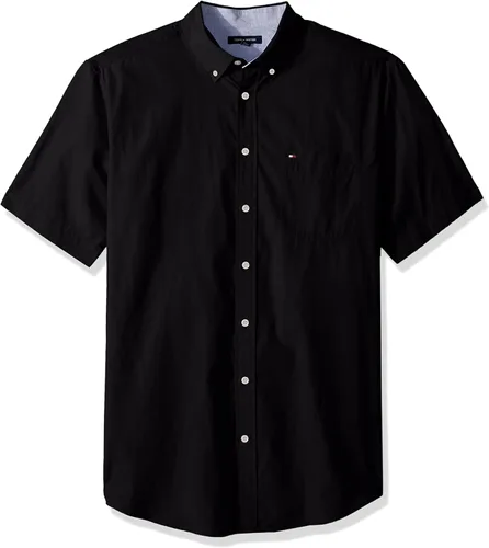 Vista 2 de Tommy Hilfiger Camisa casual de manga corta con botones para hombre en ajuste clásico