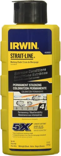 Vista 5 de IRWIN Tools STRAIT-LINE - Tiza de marcado permanente, rojo carmesí, 6 onzas (4935519)