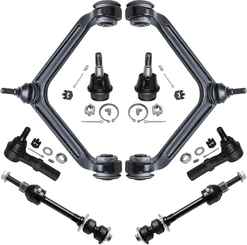 Vista 320 de Detroit Axle - Kit de brazos de control de extremo de 8 piezas para Toyota 2001-2003 Highlander 2002-2003 Camry Lexus ES300, 2 conjuntos de brazos