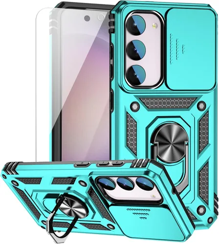 Vista 14 de Funda para Samsung Galaxy S23 FE con cubierta deslizante para cámara con protector de pantalla HD [grado militar de 16 pies probada en caídas] Funda