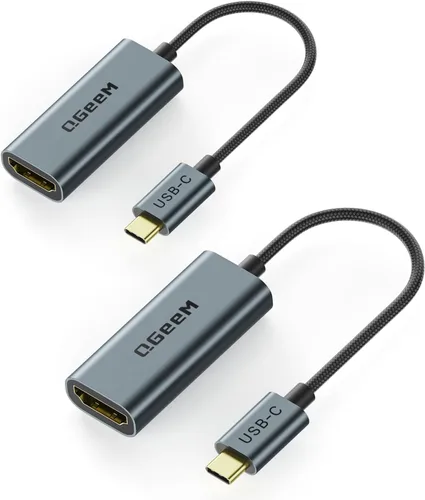 Vista 18 de QGeeM - Adaptador USB C a HDMI, cable adaptador 4K USB tipo C a HDMI [compatible con Thunderbolt 3/4], adaptador HDMI para portátil MacBook Pro/Air