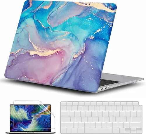 Vista 15 de GVTECH Funda para MacBook Air de 13 pulgadas (2010-2017) A1369 A1466 carcasa rígida de plástico, carcasa negra