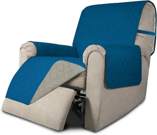 Vista 106 de Easy-Going - Funda reversible para sofá, resistente al agua, con varillas de espuma y correas elásticas, protector de muebles para mascotas y perros