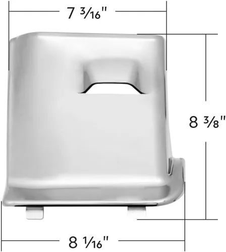 Vista 5 de CTW Cubierta de acceso de compartimento de fusible de plástico cromado. para varios compatibles con Kenworth T680, T880