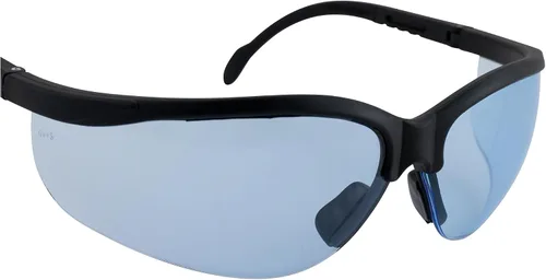 Vista 6 de Global Vision Gafas de sol de seguridad Blue Moon Marco Negro Lentes azules ANSI Z87.1