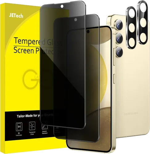 Vista 11 de JETech Protector de Pantalla de Privacidad para Samsung Galaxy S23 5G 6.1 Pulgadas con Protector de Lente de Cámara, Película de Vidrio Templado