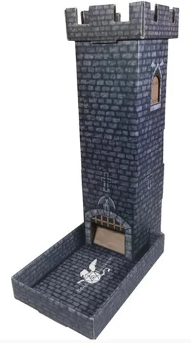 Vista 3 de Dark Castle Keep Dice Tower & 2 Wall DM Pantallas con Iniciativa Magnética Turn Tracker