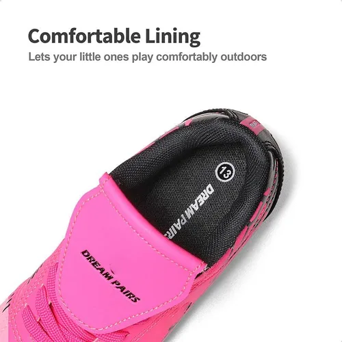 Vista 3 de DREAM PAIRS Zapatos de fútbol para niños y niñas al aire libre para niños pequeños y grandes