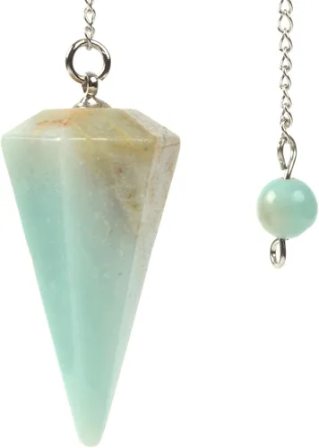 Vista 33 de Justinstones - Dije de piedras preciosas con cristales de roca hexagonales en punta reiki chakra