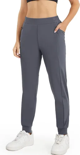 Vista 2 de PERSIT Pantalones deportivos con forro polar para mujer, resistentes al agua, con bolsillos