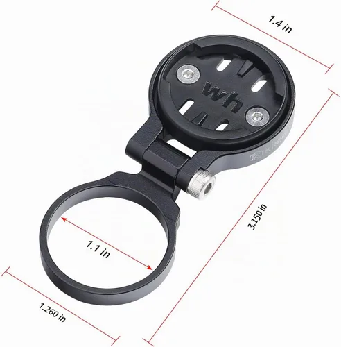 Vista 3 de Soporte de vástago de bicicleta ajustable hacia fuera Soporte