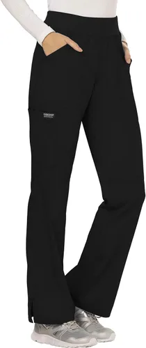Vista 4 de Workwear Revolution WW110 - Pantalones de uniforme médico tipo cargo para mujer, elásticos, suaves