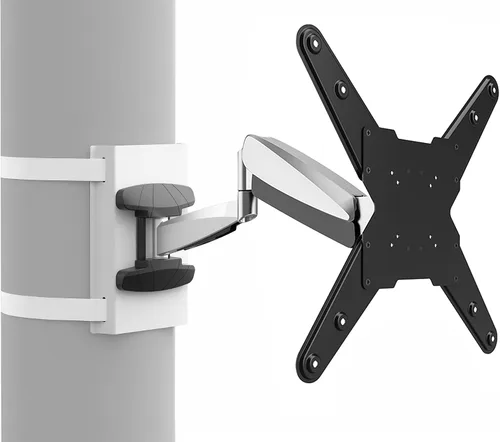Vista 11 de VIVO Montura de pared para TV contrabalanceada de 26 a 55 pulgadas, brazo articulado neumático de resorte ajustable en altura, Max 400x400mm VESA