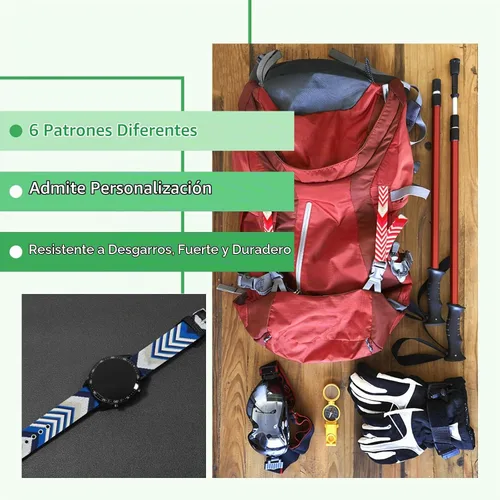 Vista 4 de 6 Rollos Cinturón de Nylon de 1.5 Pulgadas con Flecha Correas de Nylon Correas para Bolso Correas para Mochila Cinturón de Nylon para Cinturón