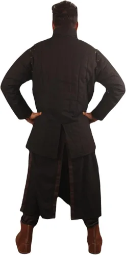 Vista 3 de THE MEDIEVALS Abrigo Gambeson acolchado grueso Aketon Chaqueta Armadura