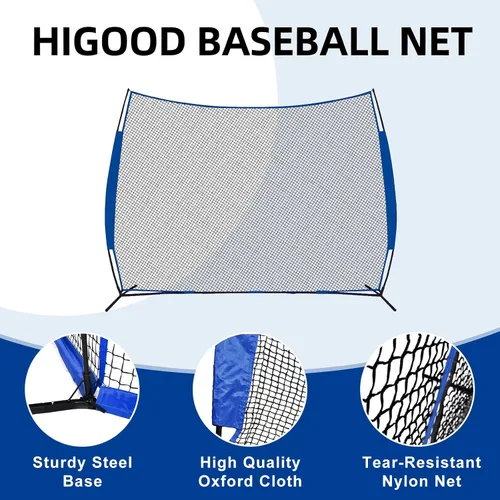 Vista 3 de Baseball Barrier Backstop Net Heavy Duty Portable with Carry Bag for Softball Lacrosse Training for Backyard Adults Practice