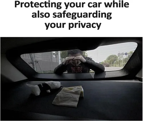 Vista 4 de Fundas de carga para automóvil, cubierta para maletero, cortina de división de equipaje, persianas de privacidad, accesorios de automóvil