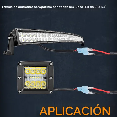 Vista 5 de Nirider - Arnés de cableado de 1 cable, 12 V, 40 A, interruptor basculante, fusible, kit de arnés de cableado de nailon para barras de luz LED