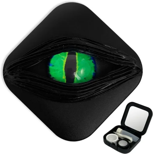 Vista 12 de Estuche para lentes de contacto, Mystic Eye Blue