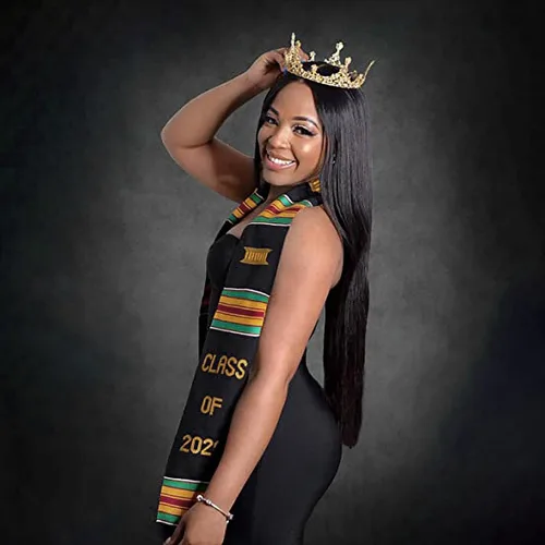 Vista 3 de YanHao Class of 2023 Scarf - Tassel Design Graduation Accessories Sash for Black Girl 2023 Celebrate Our Culture,Boys and Girls Graduate Party