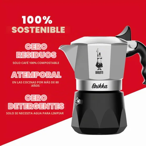 Vista 6 de Bialetti Bricca NUEVA 4 Tazas Tipo Fuego Abierto (Cafetera, Máquina de Espresso)