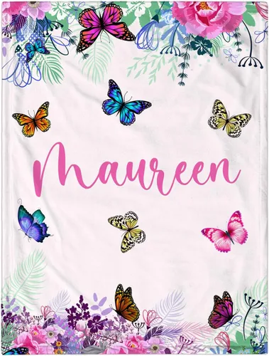 Vista 10 de Manta de bebé personalizada para niñas y niños, manta de bebé personalizada con nombre, mantas personalizadas con nombre para niños, manta de Linda
