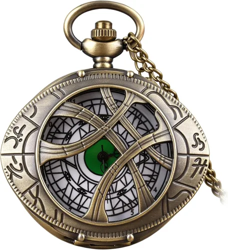 Vista 11 de Men's Pocket Watch, Arabic Digital Dial Pocket Watches with Chain CF104