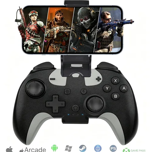 Vista 9 de Megadream Wireless Mobile Gaming Controller Gamepad for iPhone/Android/iPad/PC/Switch/PS4/iPad Joystick with Phone Holder, Supported Cloud Game