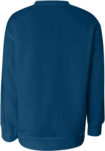 Vista 6 de Sudaderas para mujer, cuello redondo, holgadas, de manga larga, bloque de color, casuales, ligeras, blusas sin botones