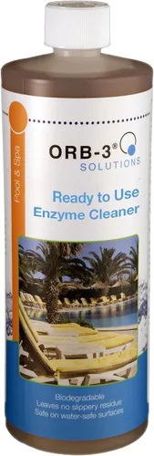 Vista 7 de Orb-3 A011-J5R-1Qspry - Botella de spray limpiador enzimático listo para usar para piscinas, 1 cuarto de galón, líquido amarillo claro translúcido