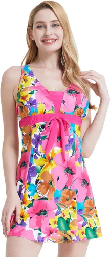 Vista 2 de Wantdo - Traje de baño para mujer con diseño floral