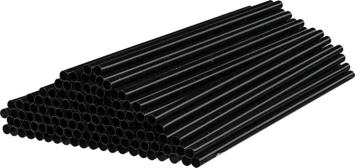 Vista 4 de [1000 unidades – Negro] Agitador de plástico de 5 pulgadas para sorber desechables, palos, para beber, cócteles, barras, agitadores de café
