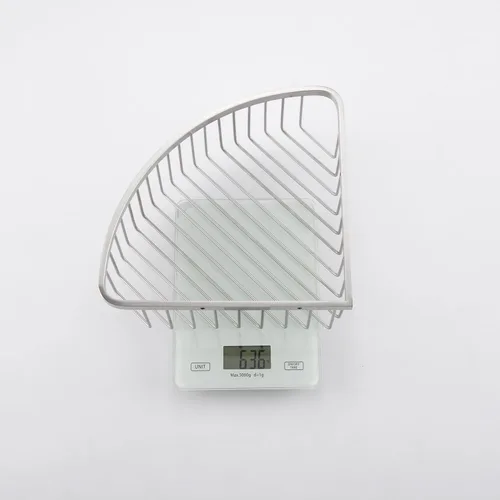 Vista 6 de Organizador esquinero para ducha, SUS304 de acero inoxidable, resistente al óxido, estante de almacenamiento montado en la pared para baño, cocina