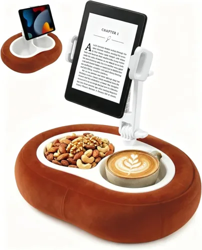 Vista 11 de Miledi Soporte de almohada para tableta, compatible con Kindle de 5 a 12.9 pulgadas, iPad, teléfono/tableta, soporte giratorio de 360° para cama