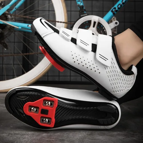 Vista 7 de ULTIANT Zapatos de ciclismo para hombre y mujer, compatibles con Peloton, zapatos de ciclismo de carretera preinstalados, aspecto Delta Cleats