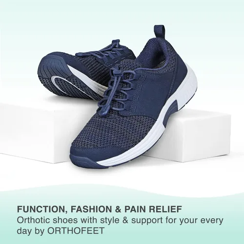 Vista 6 de Orthofeet Zapatillas ortopédicas de punto Francis sin ataduras para mujer