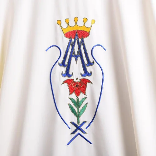 Vista 7 de BLESSUME Iglesia Católica Casulla Corona Bordada Vestiduras Sacerdotales