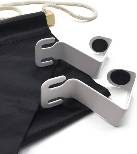 Vista 5 de Home-organizer Tech - Hamaca ajustable portátil para escritorio de esquina, oficina, reposapiés, mini hamaca para debajo del escritorio, hamaca