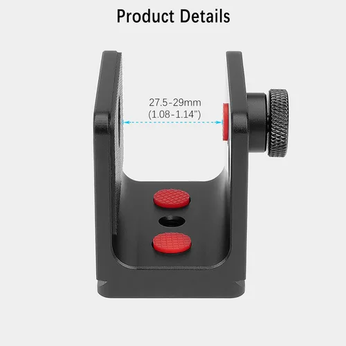Vista 3 de Adaptador de montaje de trípode para Leica 1200 1600 2000 2400 2700 2800 3500 Rangemaster CRF Telémetro láser integrado Arca Swiss Placa